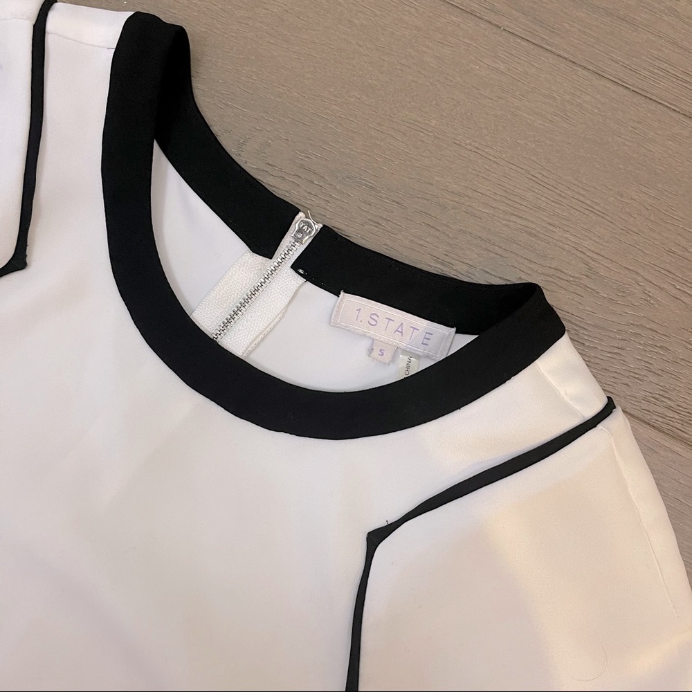 1.State Colorblock Crepe Tee - image 8